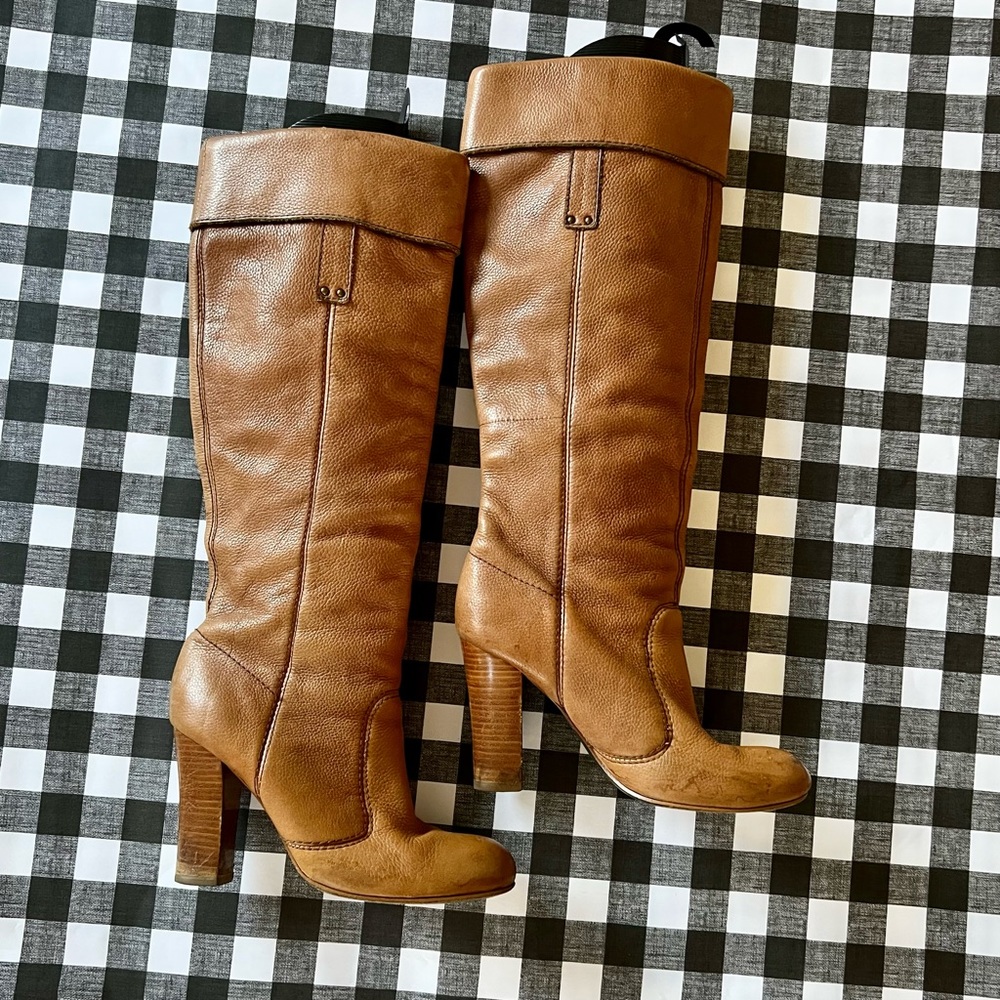 Miss Sixty Bliss Leather Boots Size 7 37